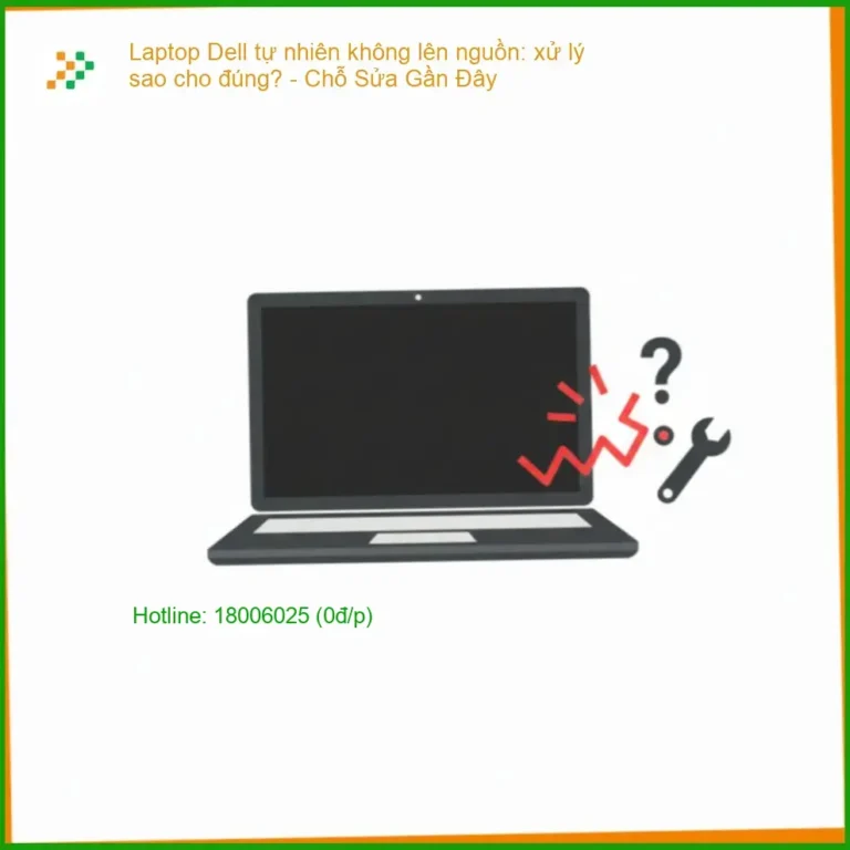 Laptop Dell tự nhiên không lên nguồn: xử lý sao cho đúng? - Chỗ Sửa Uy Tín