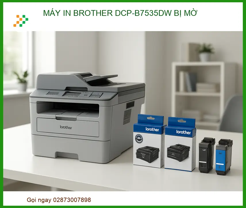 Máy In Brother DCP-B7535DW Bị Mờ: Nguyên Nhân & Cách Khắc Phục Tận Gốc