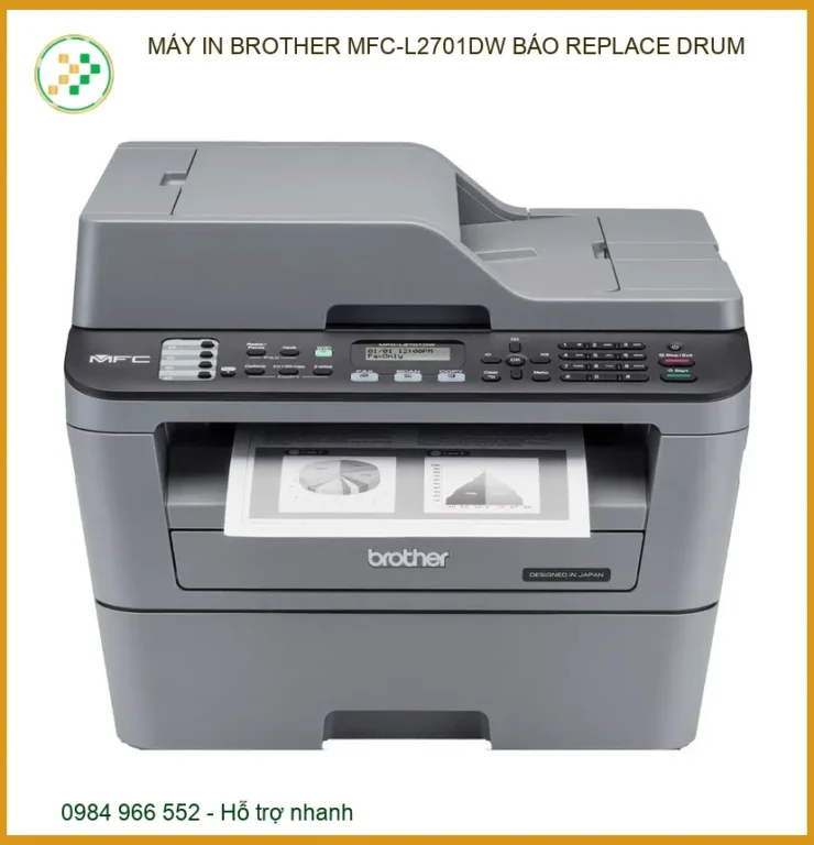 Máy In Brother Mfc-l2701dw Báo Replace Drum - Địa Chỉ Sửa Chữa Uy Tín Tphcm