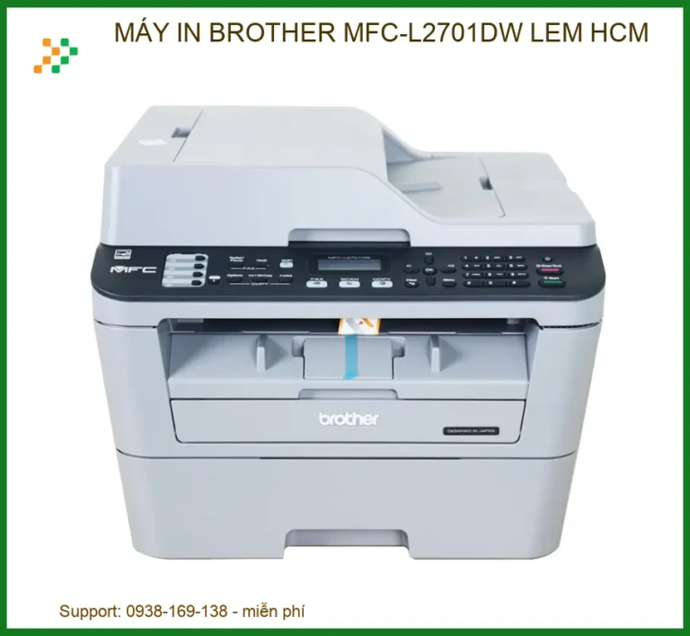 Máy in Brother MFC-L2701DW bị lem tại HCM: Địa chỉ sửa chữa uy tín, giá rẻ lấy liền