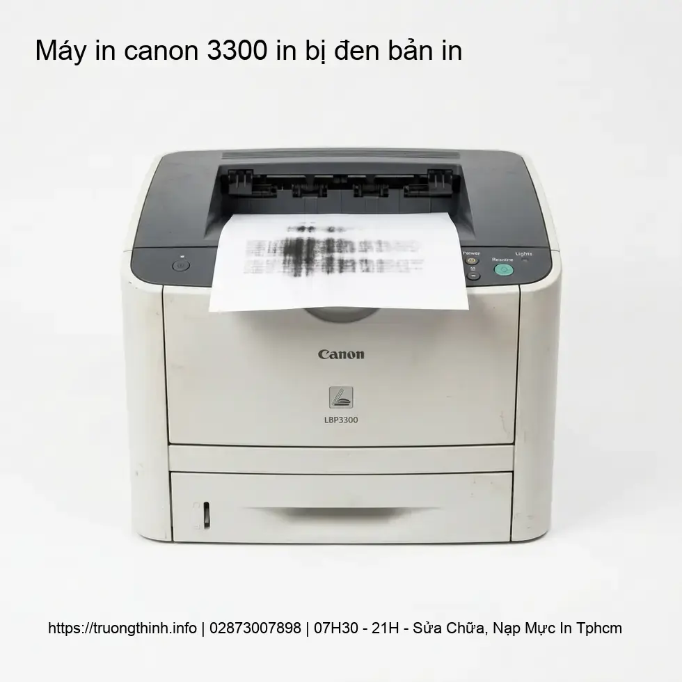 Nguyên Nhân Máy In Canon 3300 In Bị Đen Bản In