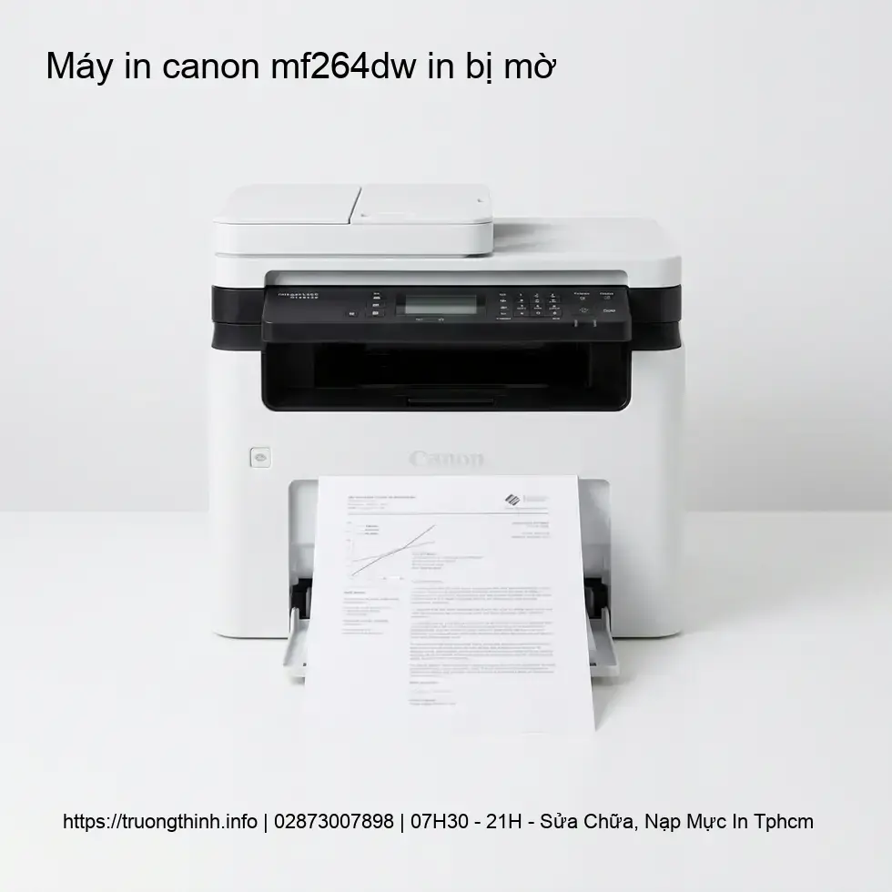 Nguyên Nhân Máy In Canon MF264dw In Bị Mờ Khó Hiểu