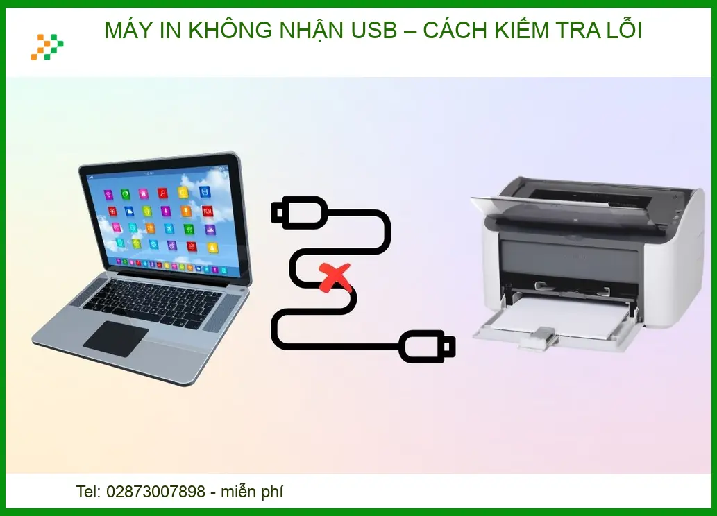 Máy in không nhận USB: Hướng dẫn tự kiểm tra và khắc phục từ chuyên gia