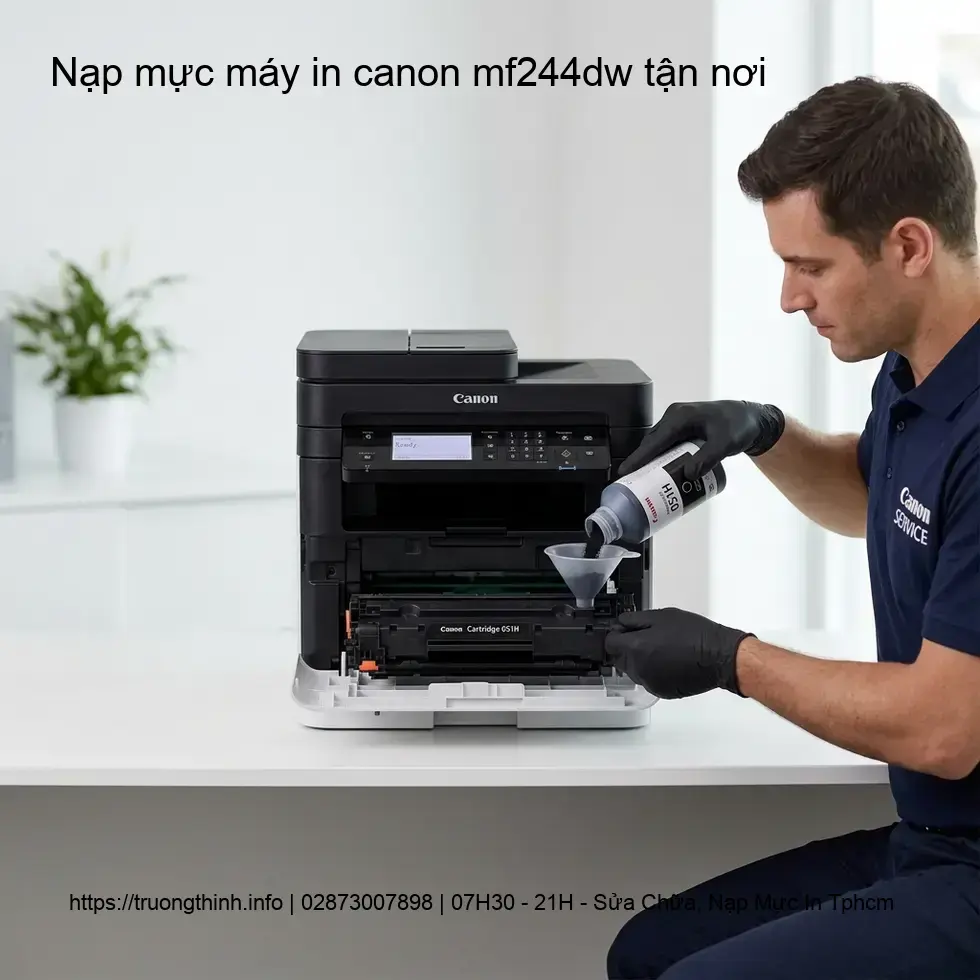 Dịch Vụ Nạp Mực Máy In Canon MF244dw Tận Nơi Chuyên Nghiệp