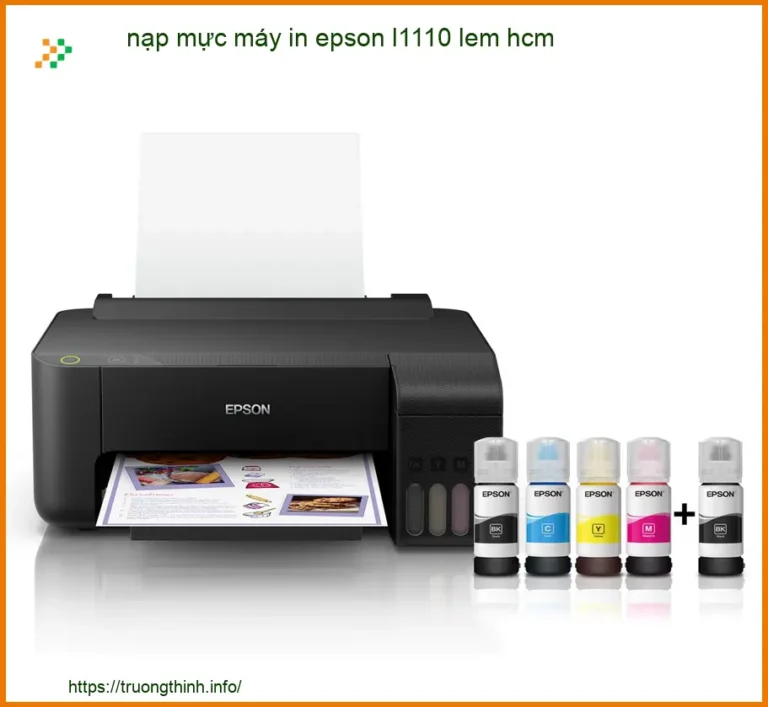 Nạp Mực Máy In Epson L1110 Bị Lem HCM: Dịch Vụ Uy Tín - Xử Lý Nhanh