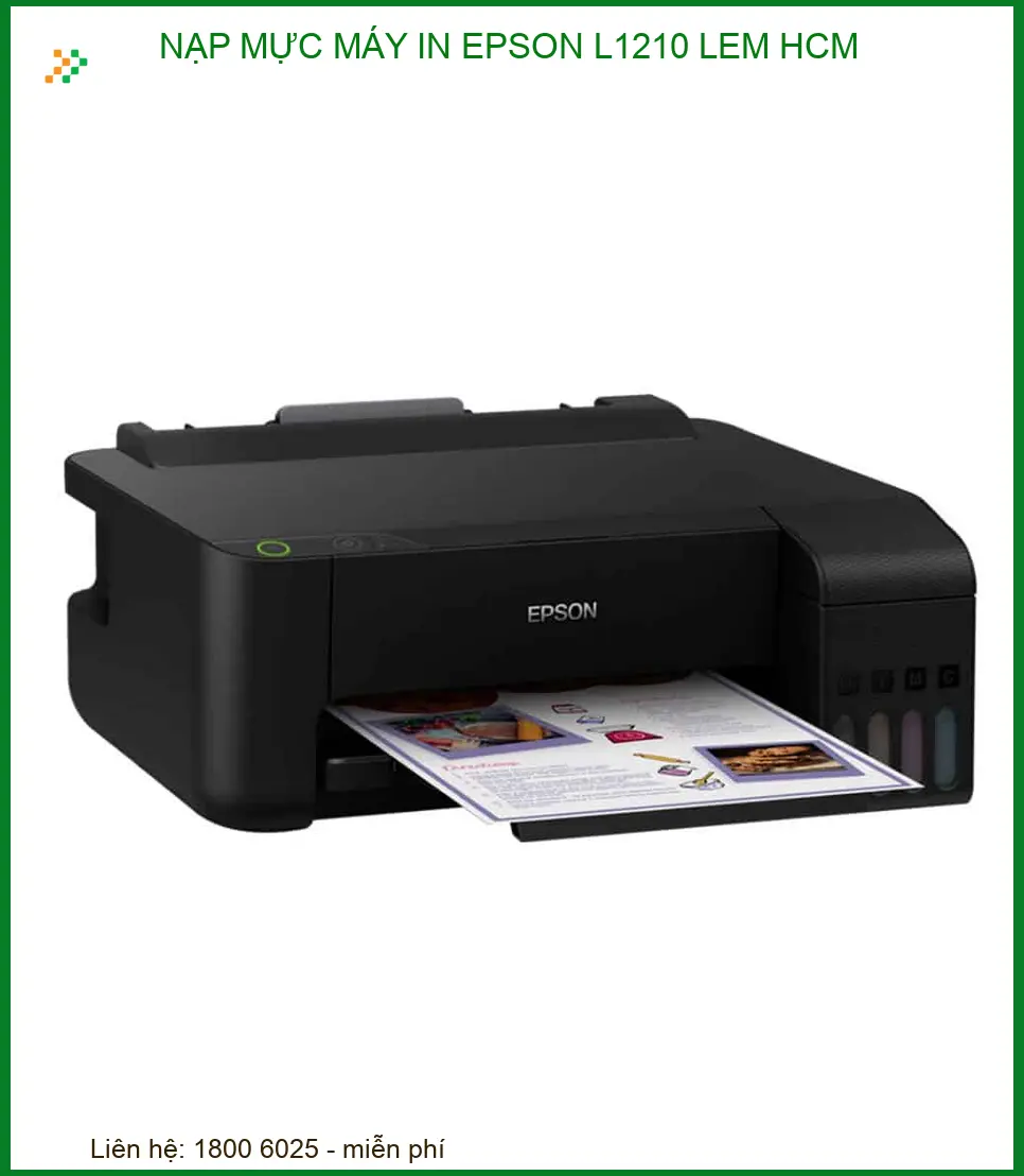 Địa Chỉ Nạp Mực Máy In Epson L1210 Lem HCM Uy Tín Lấy Ngay