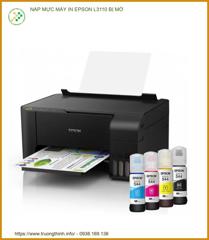 Nạp Mực Máy In Epson L3110 Bị Mờ - Trung Tâm Sửa Chữa Uy Tín Tại Tphcm