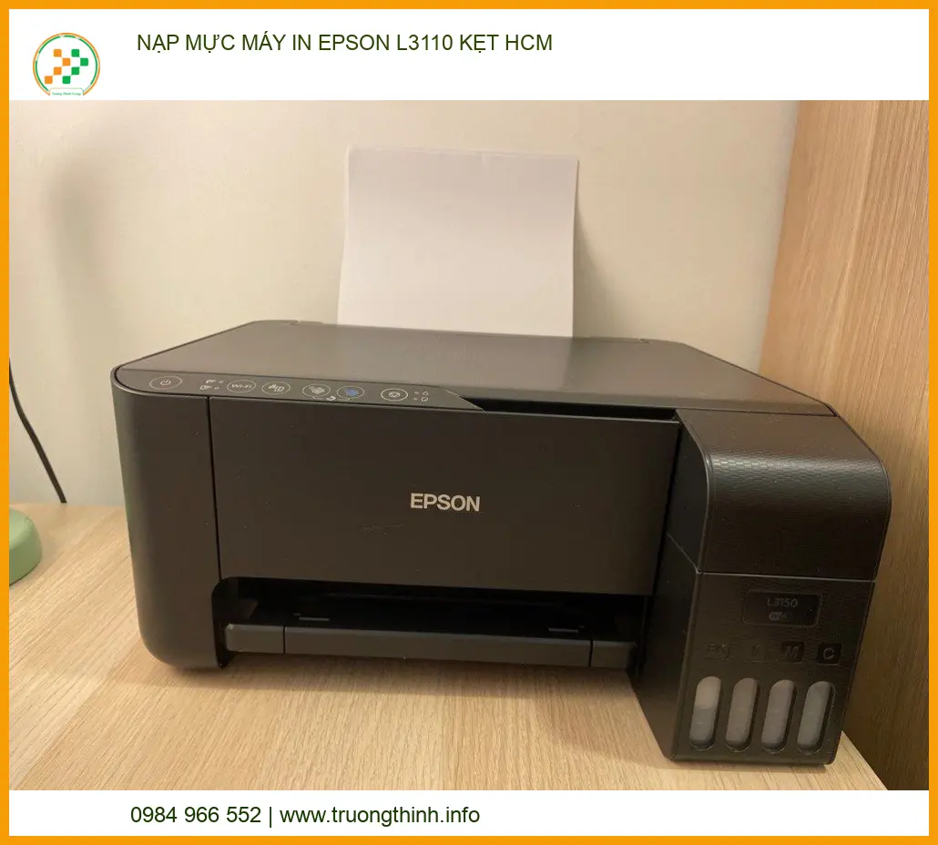 Nạp mực và xử lý kẹt giấy máy in Epson L3110 nhanh chóng, tận nơi.