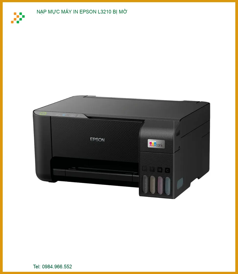 Khắc phục lỗi máy in Epson L3210 in bị mờ nhanh chóng.
