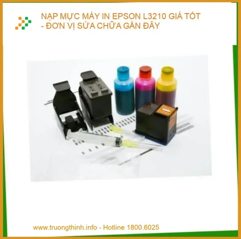 Nạp Mực Máy In Epson L3210 - Trung Tâm Sửa Chữa Uy Tín Giá Rẻ