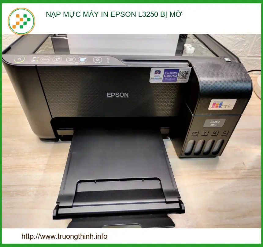 Khắc phục tình trạng máy in Epson L3250 bị mờ hiệu quả