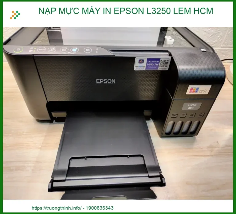 Nạp Mực Máy In Epson L3250 Tại HCM - Dịch Vụ Uy Tín, Lấy Liền