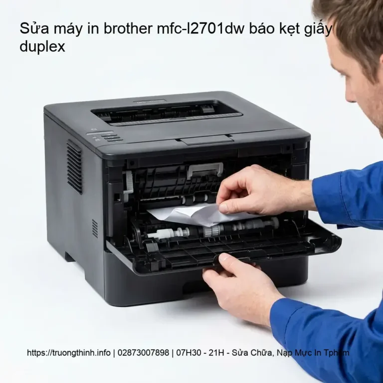 Sửa máy in Brother MFC-L2701DW báo kẹt giấy Duplex Uy tín tại TPHCM