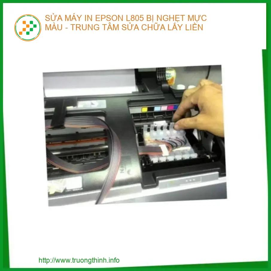 Khắc phục máy in Epson L805 nghẹt mực nhanh chóng