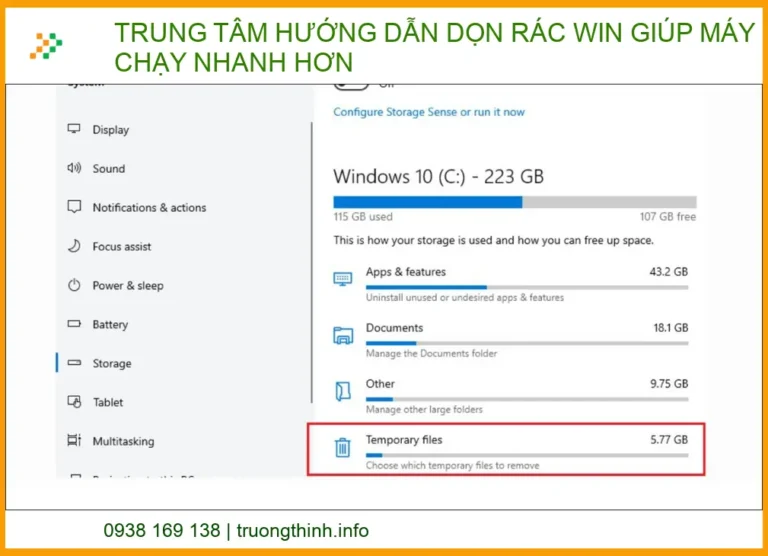 Trung tâm hướng dẫn dọn rác Win giúp máy chạy nhanh hơn: Giải pháp tối ưu 2026