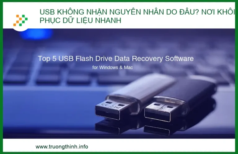 USB không nhận: Nguyên nhân, Cách khắc phục và Dịch vụ cứu dữ liệu tận tâm