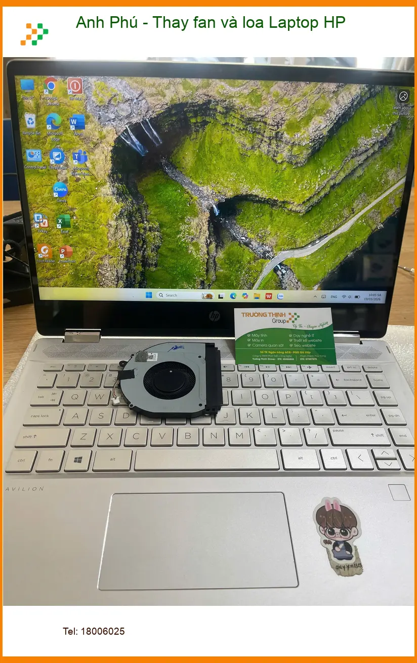 Anh Đức nhân viên văn phòng tìm Dịch vụ thay fan và loa Laptop HP Quận Thủ Đức