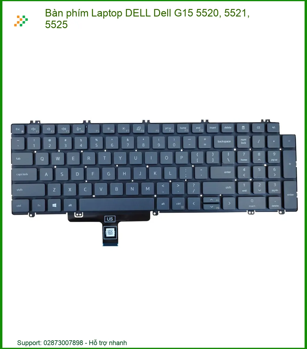 Bàn phím Laptop DELL G15 5520 5521 5525 - Địa chỉ thay lấy liền TPHCM