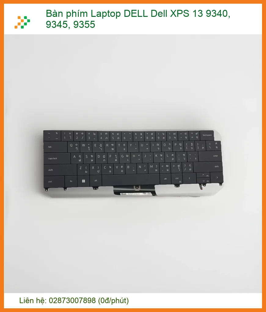 Bàn phím Laptop DELL XPS 13 9340, 9345, 9355 Zin Chính Hãng - Dịch vụ thay thế, lắp đặt tận nơi