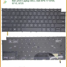 Bàn phím Laptop DELL Dell XPS 17 9705, 9715, 9725 - Thay Mới Chính Hãng, Lấy Liền TPHCM