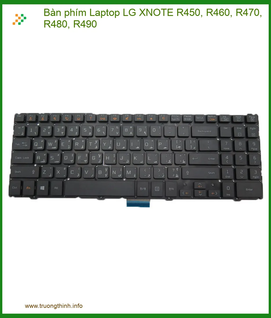 Bàn phím Laptop LG XNOTE R450, R460, R470, R480, R490 Chính Hãng, Thay Lấy Liền Giá Tốt
