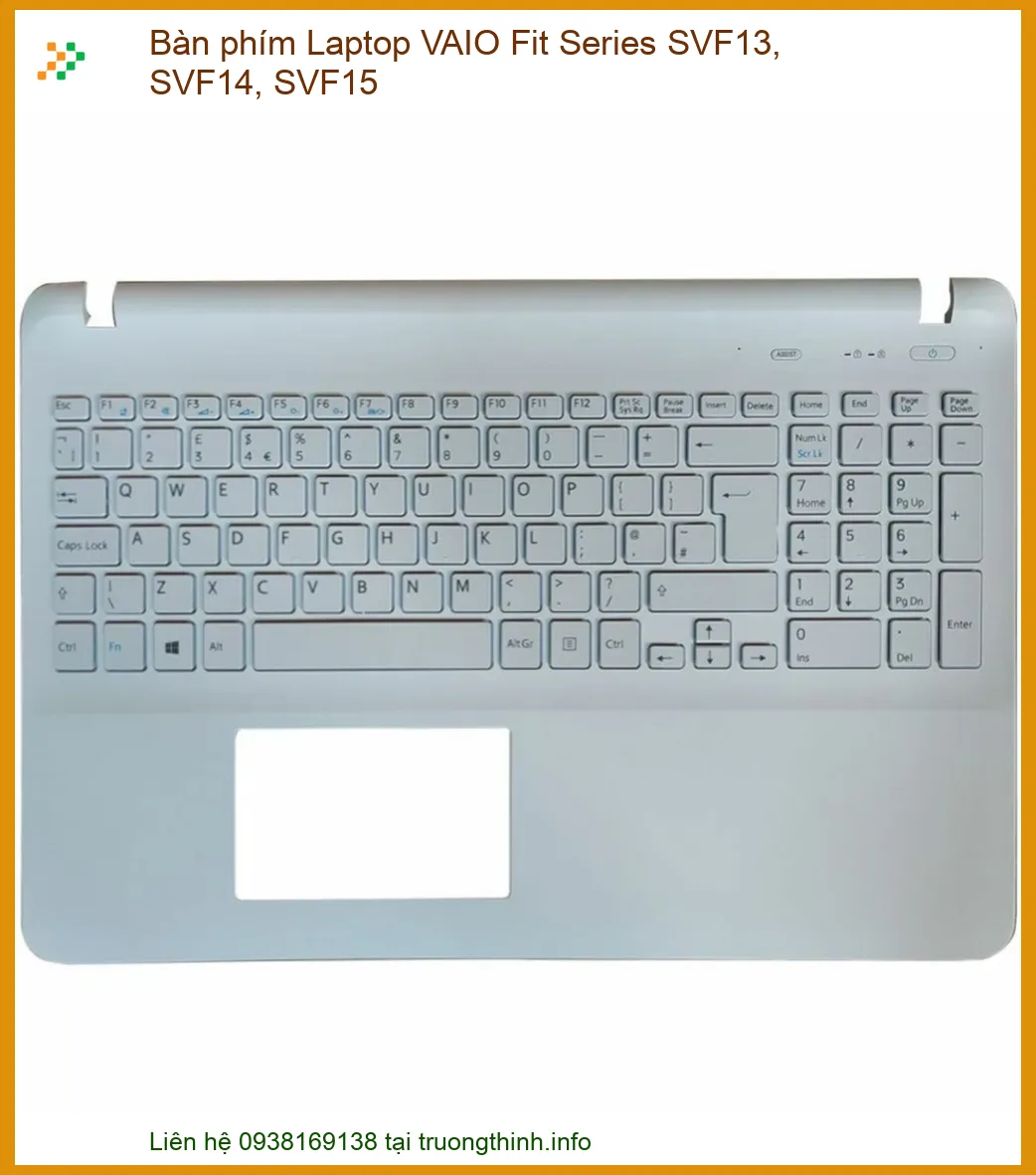 Bàn Phím Laptop VAIO Fit Series SVF13, SVF14, SVF15 Zin Chính Hãng - Thay Nhanh, Bảo Hành Chu Đáo