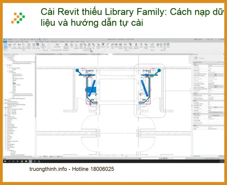 Thủ thuật Cài Revit thiếu Library Family: Nạp dữ liệu – Trung tâm TPHCM
