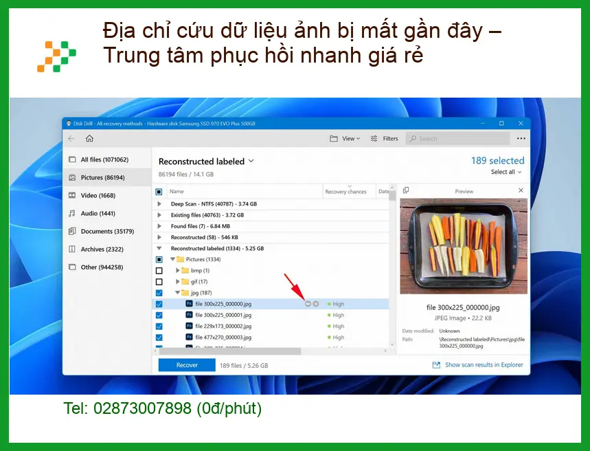 Khôi Phục Dữ Liệu Ảnh Bị Mất Gần Đây - Trung Tâm Cứu Nhanh Giá Rẻ TPHCM