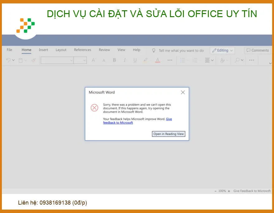 Dịch vụ cài đặt và sửa lỗi Office uy tín: Xử lý triệt để, lấy liền tại TP.HCM