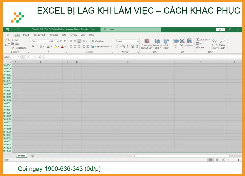 Excel bị lag khi làm việc – Cách khắc phục triệt để từ chuyên gia Trường Thịnh
