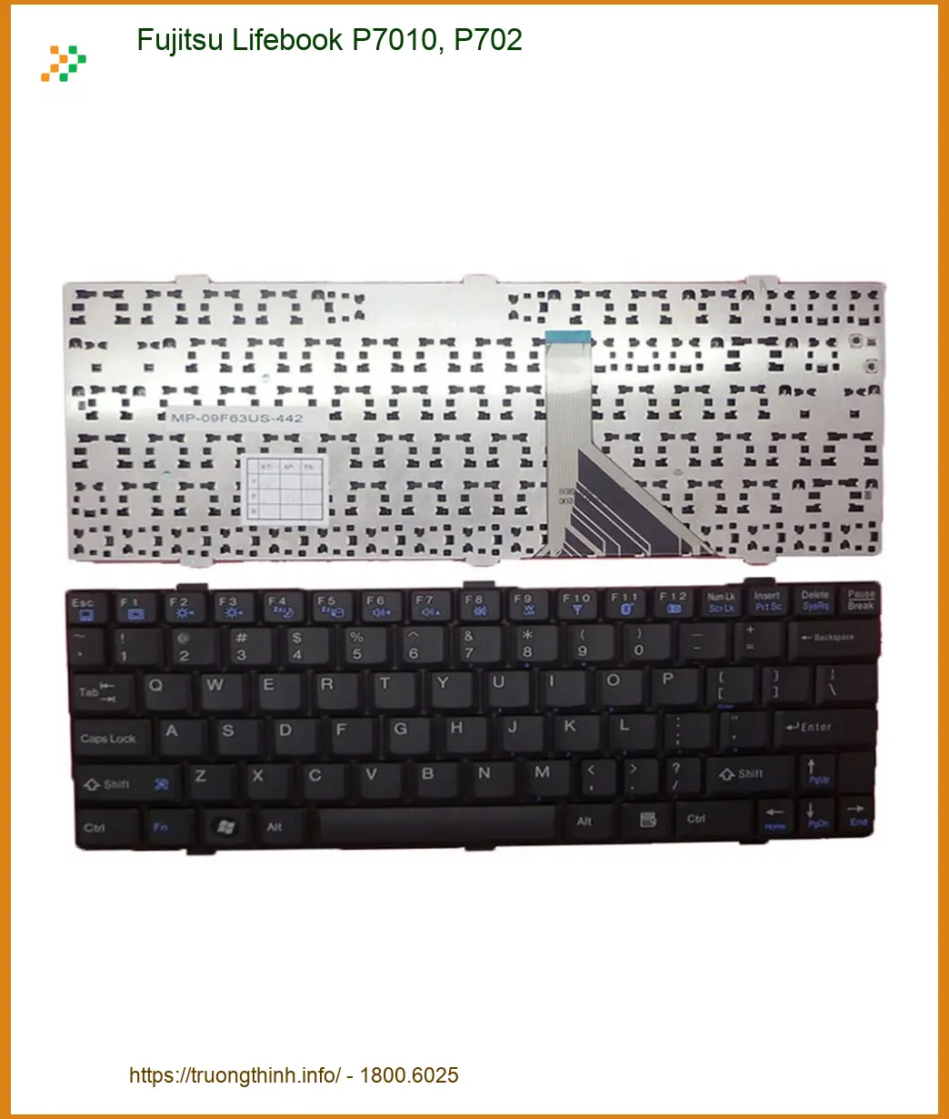 Bàn phím Laptop Fujitsu Lifebook P7010, P702 - Thay Nhanh Tại TPHCM | Bảo Hành Uy Tín