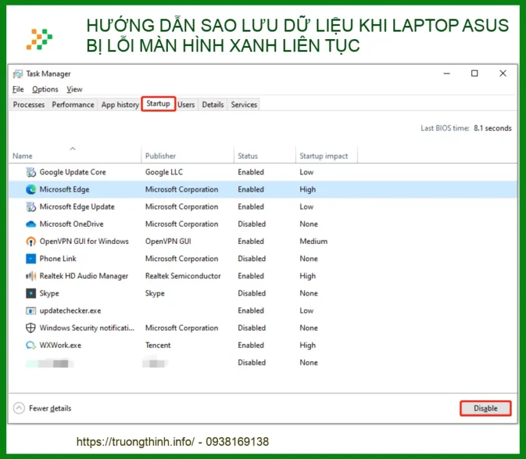 Hướng Dẫn Sao Lưu Dữ Liệu Khi Laptop Asus Bị Lỗi Màn Hình Xanh Chuyên Gia Chia Sẻ
