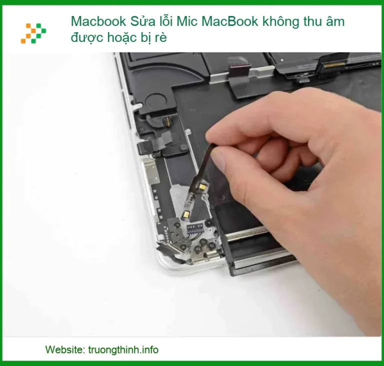 Sửa lỗi Mic MacBook không thu âm được hoặc bị rè - Địa chỉ sửa uy tín