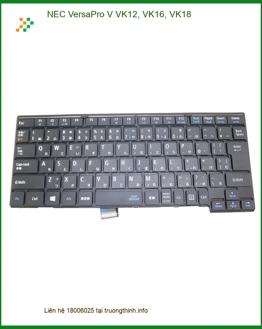 Bàn phím Laptop Nec VersaPro VK12 VK16 VK18 - Thay Lấy Liền Giá Rẻ TPHCM