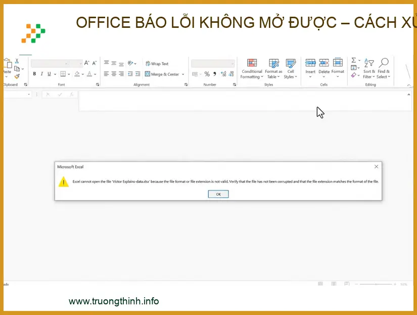 Office Báo Lỗi Không Mở Được? Hướng Dẫn Xử Lý Chuyên Nghiệp Từ Trường Thịnh