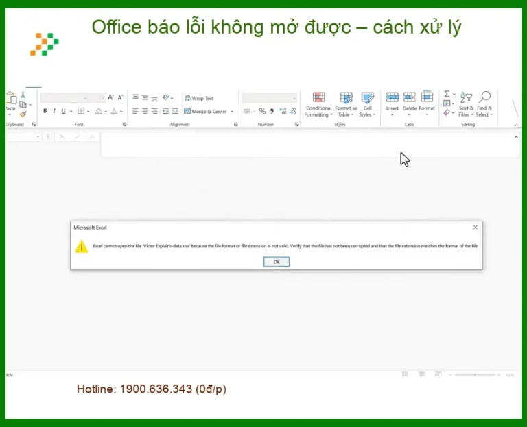 Văn phòng Office báo lỗi không mở được – Trung tâm hỗ trợ gần đây