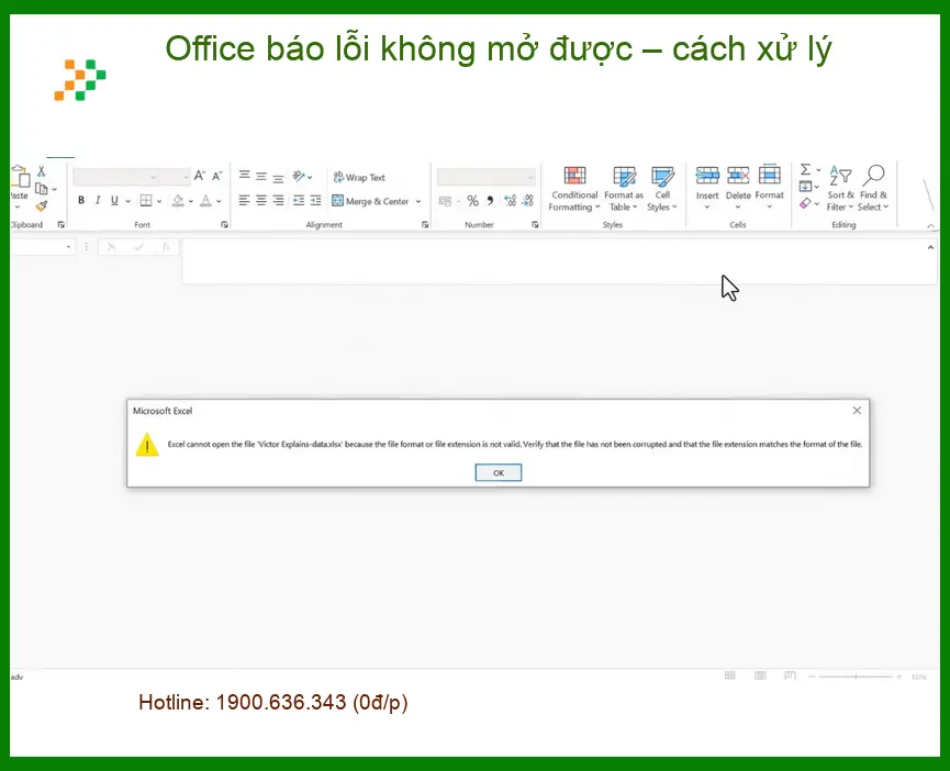 Văn phòng Office báo lỗi không mở được – Trung tâm hỗ trợ gần đây