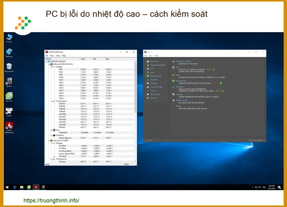 PC bị lỗi do nhiệt độ cao - Giải pháp kiểm soát và khắc phục triệt để