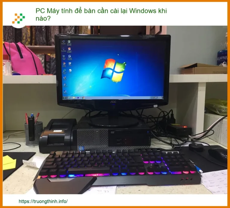PC Máy tính để bàn cần cài lại Windows khi nào? – Dấu hiệu nhận biết và Dịch vụ cài đặt chuyên nghiệp