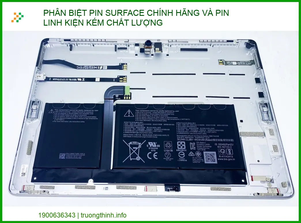 Phân biệt Pin Surface chính hãng và linh kiện kém chất lượng: Hướng dẫn chuyên sâu 2026