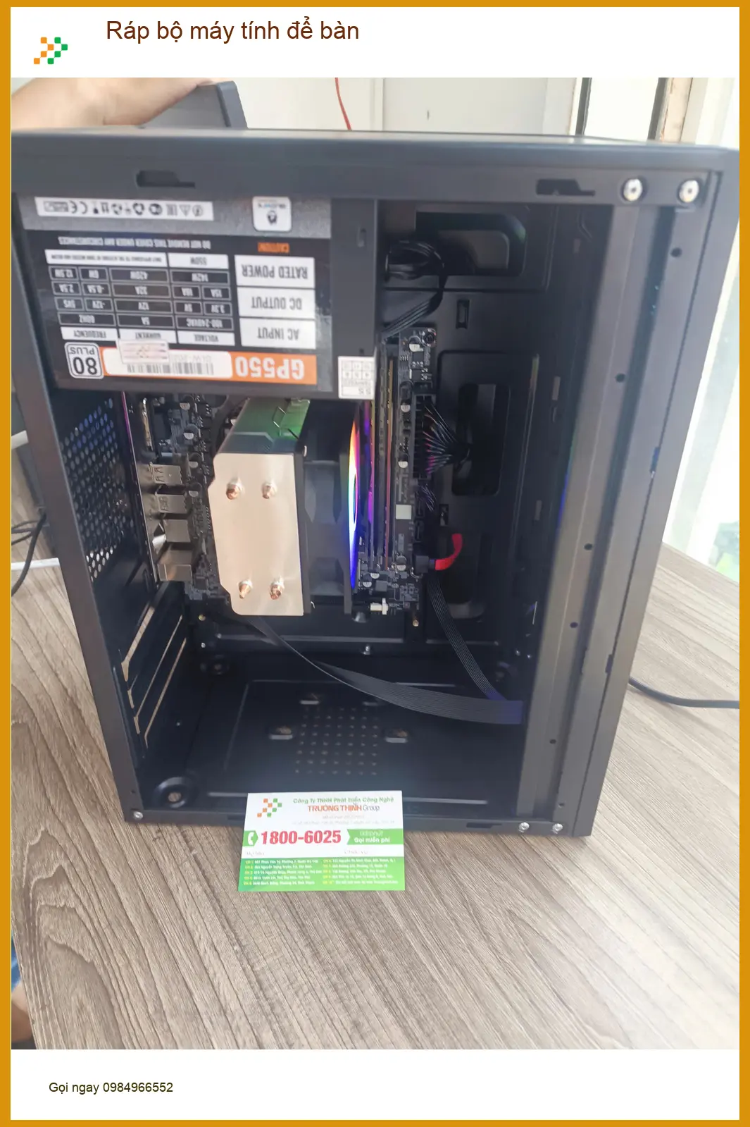 Chú Phúc review dịch vụ ráp bộ máy tính để bàn Quận Tân Phú ảnh thực tế 1