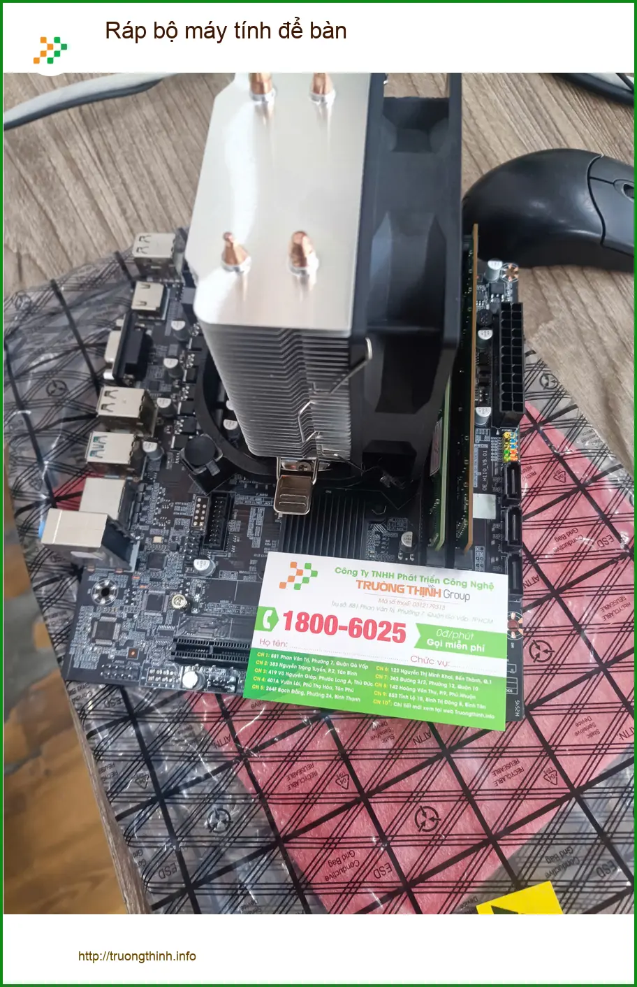 Chú Phúc review dịch vụ ráp bộ máy tính để bàn Quận Tân Phú ảnh thực tế 2