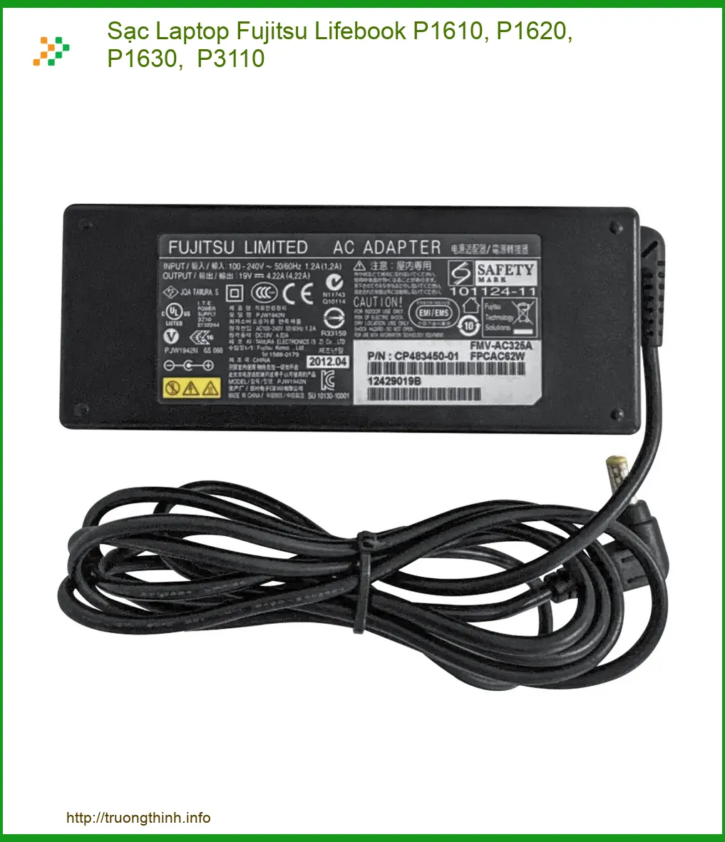 Sạc Laptop Fujitsu Lifebook P1610, P1620, P1630, P3110 - Địa chỉ thay lấy liền TPHCM
