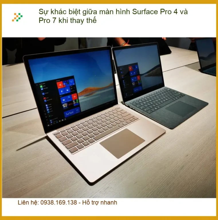 Sự khác biệt màn hình Pro 4 và 7 khi thay thế - Tư vấn chuyên gia