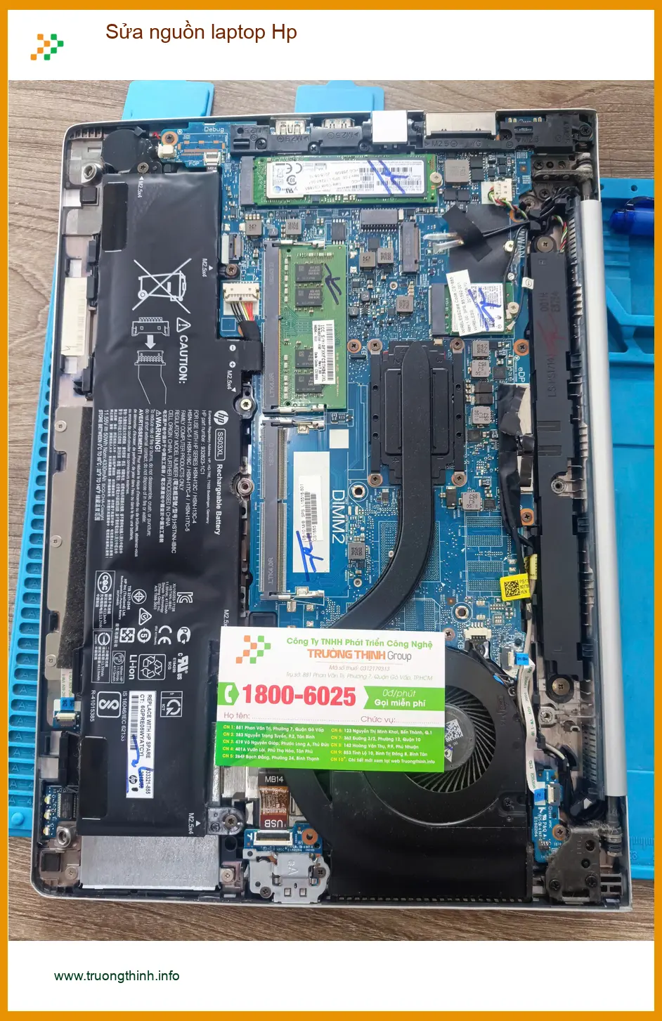 Dịch vụ Sửa nguồn laptop Hp Quận Tân Phú Lấy liền - Chị Hương quản lý cần sửa gấp ảnh thực tế 1