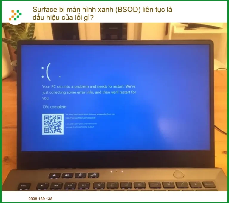 Surface Bị Màn Hình Xanh (BSOD) Liên Tục Là Dấu Hiệu Của Lỗi Gì? Giải Mã & Khắc Phục Triệt Để!