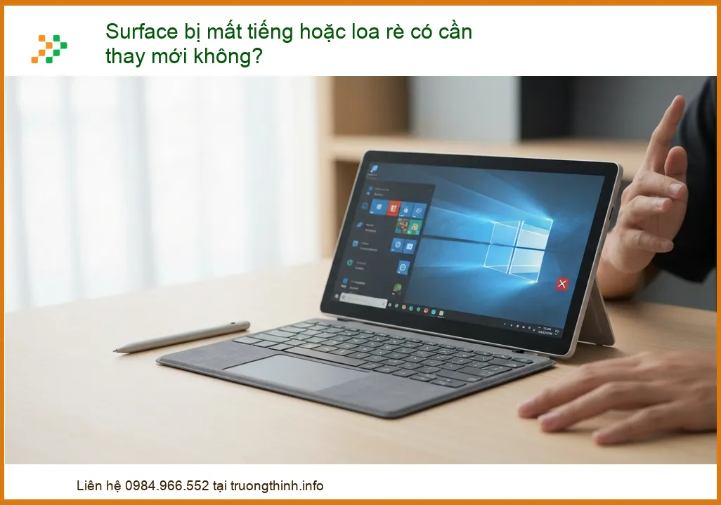 Surface Bị Mất Tiếng Hoặc Loa Rè: Cần Thay Mới Hay Có Thể Khắc Phục?