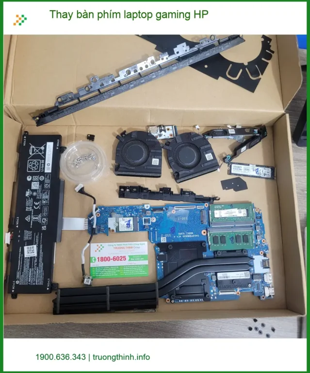 Anh Quang streamer thay bàn phím laptop gaming HP Quận Tân Bình lấy ngay