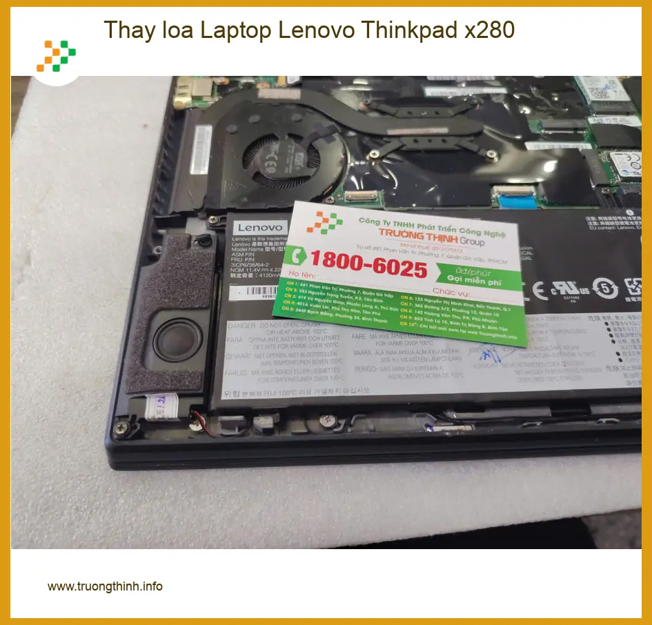 Anh Quang bực mình vì loa rè - Tiệm thay loa Laptop Lenovo Thinkpad x280 Quận 7 lấy ngay ảnh thực tế 1