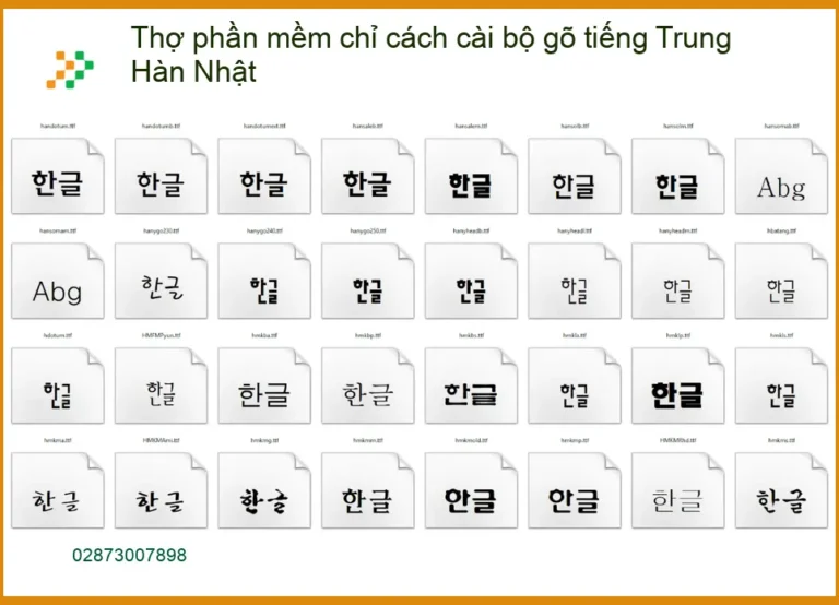 Thủ thuật cài bộ gõ tiếng Trung Hàn Nhật - Trung tâm hỗ trợ TPHCM